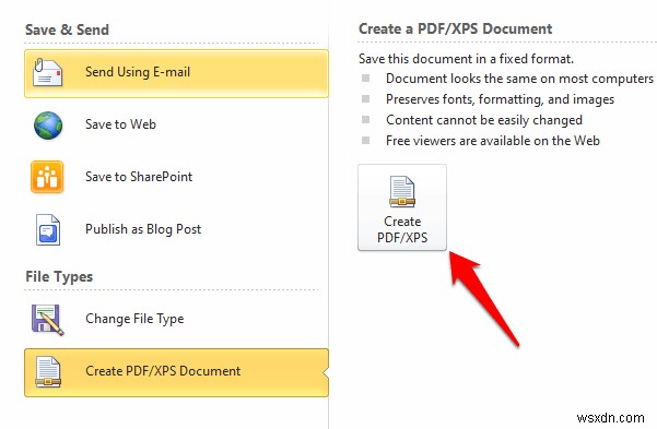 Cách chuyển tài liệu Word sang PDF 