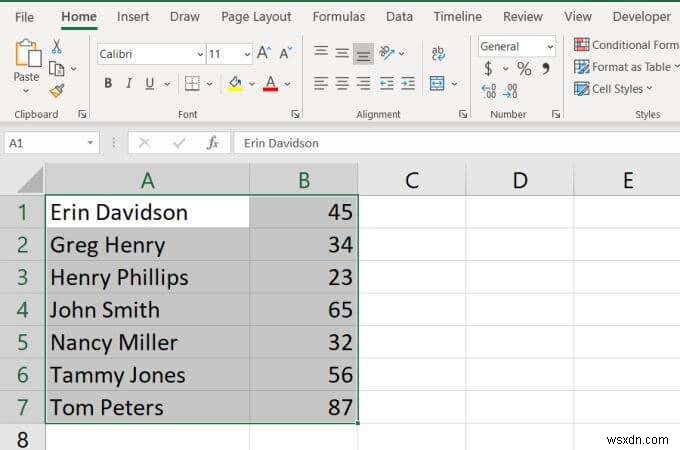 Cách sắp xếp thứ tự bảng chữ cái trong Excel 