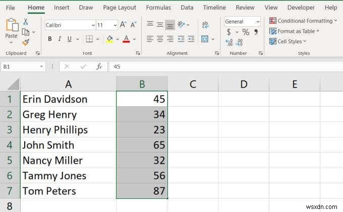 Cách sắp xếp thứ tự bảng chữ cái trong Excel 