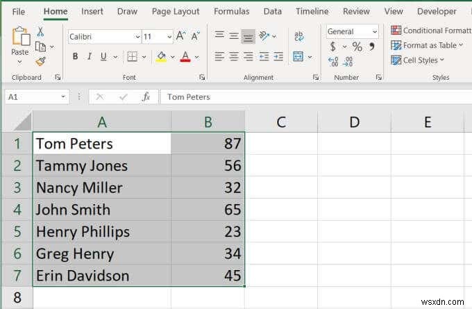 Cách sắp xếp thứ tự bảng chữ cái trong Excel 