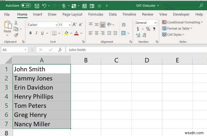 Cách sắp xếp thứ tự bảng chữ cái trong Excel 