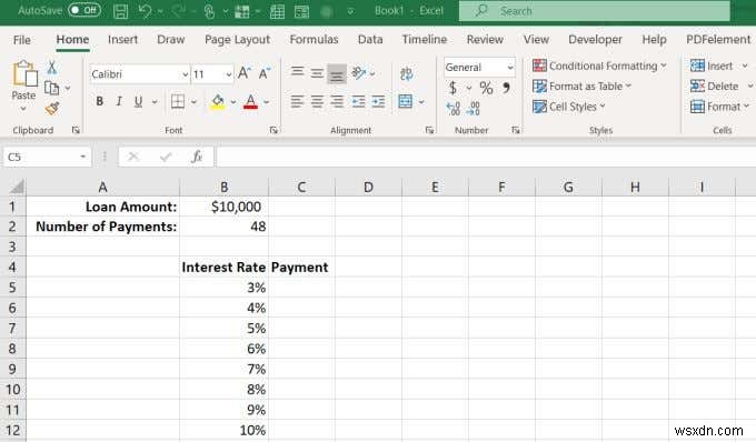 Cách sử dụng hàm PMT trong Excel 