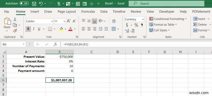 Cách sử dụng hàm PMT trong Excel 