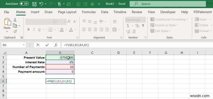 Cách sử dụng hàm PMT trong Excel 