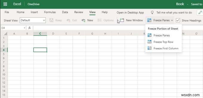 Sự khác biệt giữa Microsoft Excel Online và Excel cho máy tính để bàn 