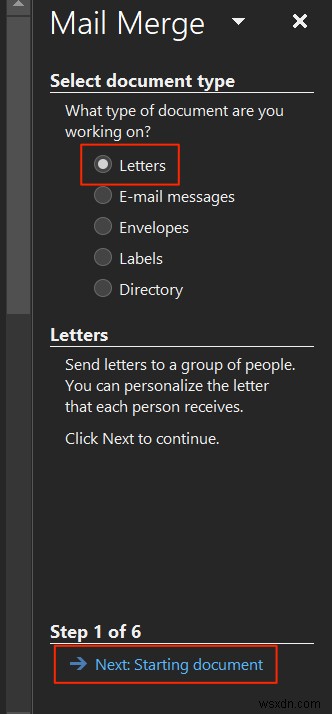 Cách tạo kết hợp thư trong Microsoft Word 