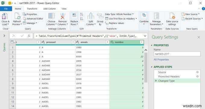 Cách Chèn CSV hoặc TSV vào một trang tính Excel 
