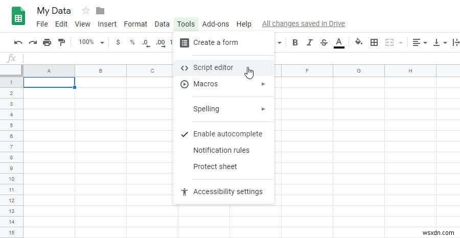 5 chức năng của Google Sheets Script mà bạn cần biết 