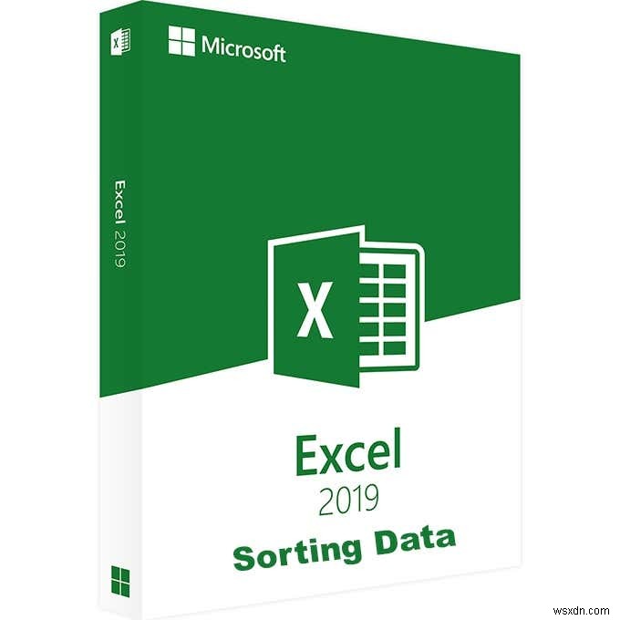 Sắp xếp dữ liệu một cột và nhiều cột cơ bản trong bảng tính Excel 