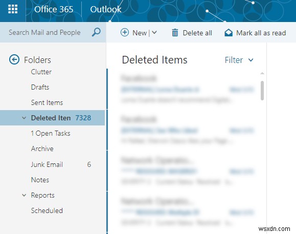Cách khôi phục email đã xóa trong Office 365 