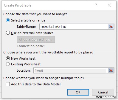 Cách tạo một bảng tổng hợp đơn giản trong Excel 