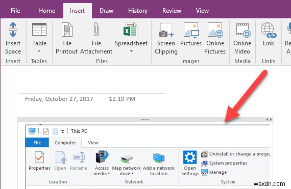 Cách Chụp và Chèn Ảnh chụp màn hình bằng OneNote 