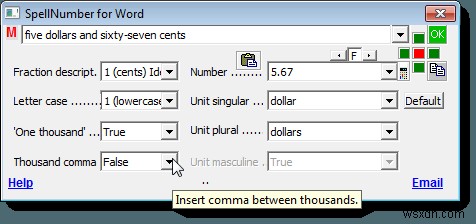Đánh vần nhanh các số trong Word và Excel 