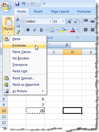 Bảo tồn tham chiếu ô khi sao chép công thức trong Excel 