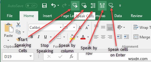 Cách sử dụng tính năng Speak Cells của Excel 