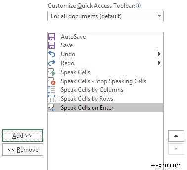 Cách sử dụng tính năng Speak Cells của Excel 