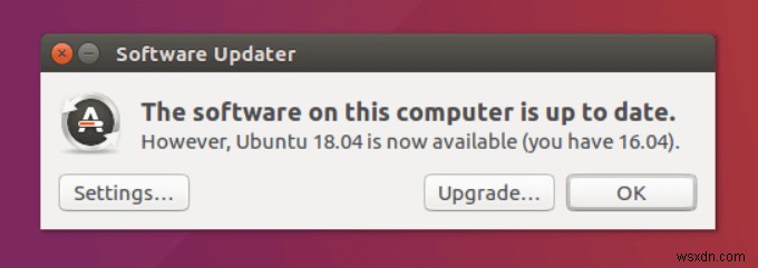 Cách nâng cấp lên Ubuntu mới nhất 