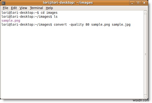 Chuyển đổi hình ảnh giữa các định dạng thông qua Dòng lệnh trong Ubuntu 