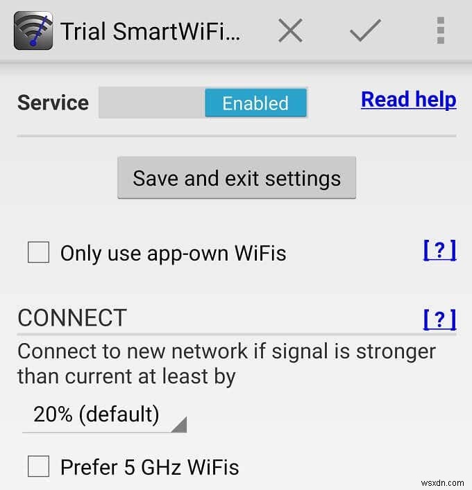 Cách kết nối với chỉ băng tần Wi-Fi 2.4GHz hoặc 5GHz (Ngăn chặn chuyển mạch) 