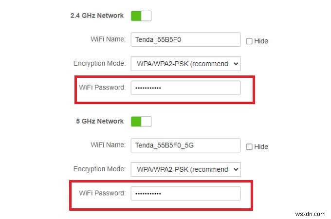 Cách kết nối với chỉ băng tần Wi-Fi 2.4GHz hoặc 5GHz (Ngăn chặn chuyển mạch) 