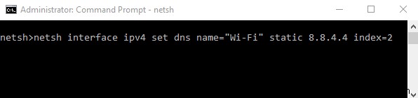 Thay đổi địa chỉ IP và máy chủ DNS bằng Command Prompt 