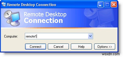 Truy cập từ xa máy tính Windows XP hoặc Windows Server 2003 