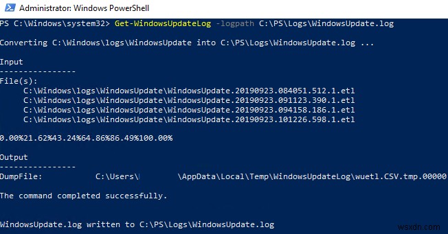 Làm thế nào để xem và phân tích cú pháp WindowsUpdate.log trên Windows 10 / Windows Server 2016? 