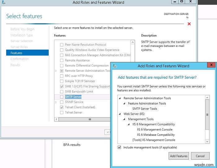 Làm thế nào để cài đặt và cấu hình máy chủ SMTP trên Windows Server 2016/2012 R2? 