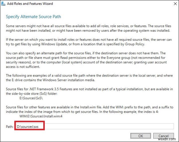 Làm thế nào để cài đặt .NET Framework 3.5 trên Windows Server và Windows 10? 