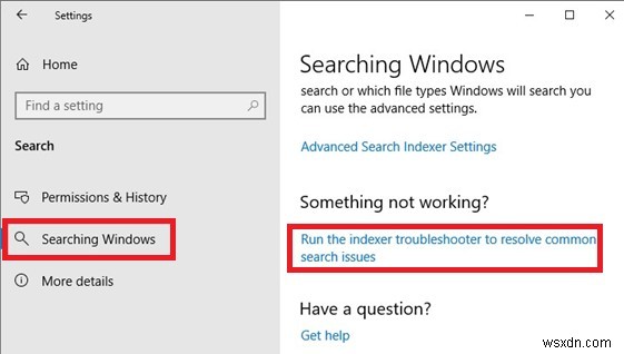 Start Menu và Taskbar Search không hoạt động trong Windows 10 