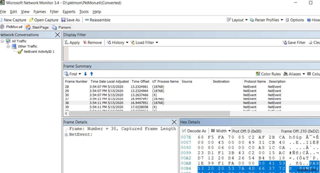 Packet Monitor (PktMon) - Tích hợp sẵn Packet Sniffer trong Windows 10 