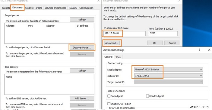 Làm thế nào để định cấu hình và kết nối đĩa iSCSI trên Windows Server? 