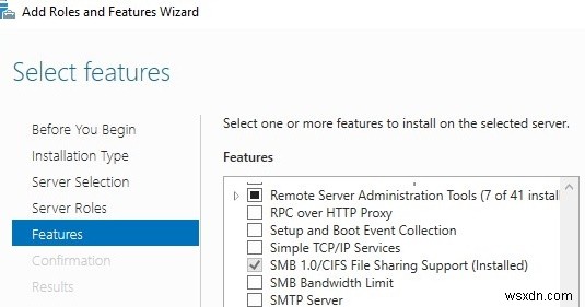 Làm cách nào để Tắt / Bật SMB v 1.0 trong Windows 10 / Server 2016? 