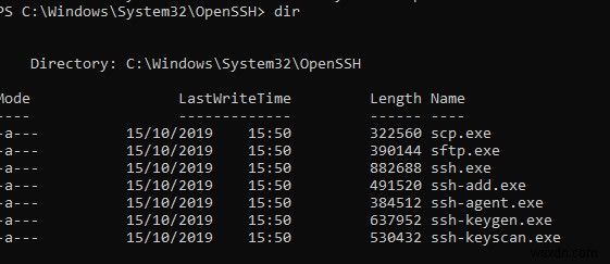 Cách sử dụng Native SSH Client trong Windows 10? 