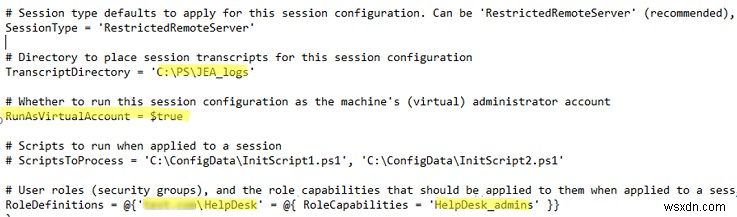 Sử dụng PowerShell vừa đủ quản trị (JEA) để ủy quyền đặc quyền cho người dùng không phải quản trị viên 