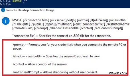 Làm thế nào để Shadow (Điều khiển từ xa) phiên RDP của người dùng trên RDS Windows Server 2016/2019? 