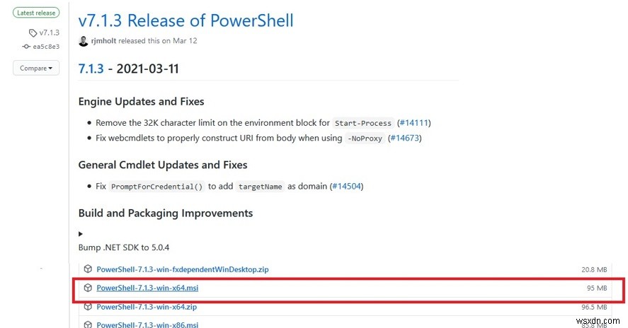 Cập nhật phiên bản PowerShell trên Windows 
