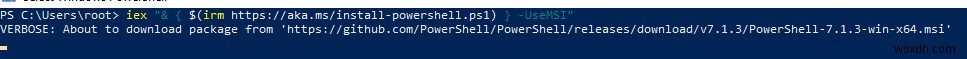 Cập nhật phiên bản PowerShell trên Windows 