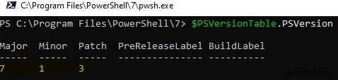 Cập nhật phiên bản PowerShell trên Windows 