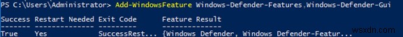 Sử dụng Windows Defender Antivirus trên Windows Server 2019 và 2016 