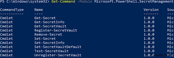 Mô-đun quản lý bí mật PowerShell:Quản lý an toàn thông tin đăng nhập và bí mật 