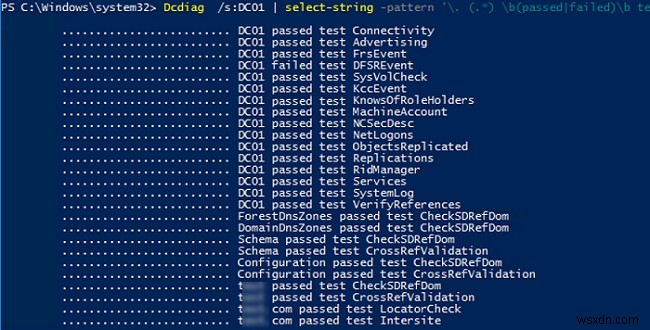 Kiểm tra tình trạng và sao chép của bộ điều khiển miền Active Directory 