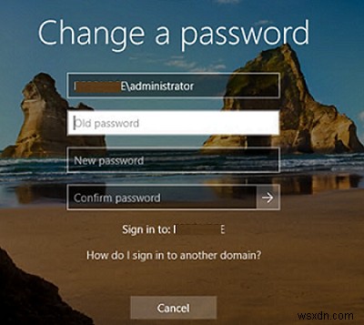 Thay đổi mật khẩu người dùng trong phiên RDP trên Windows 