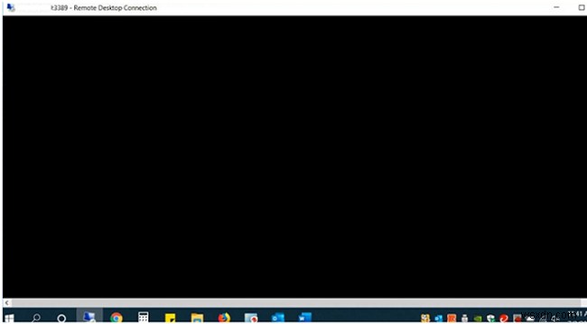 Màn hình đen khi sử dụng kết nối Windows Remote Desktop (RDP) 