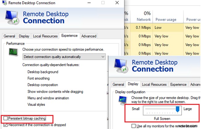 Màn hình đen khi sử dụng kết nối Windows Remote Desktop (RDP) 