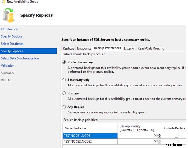 Định cấu hình các nhóm luôn sẵn sàng hoạt động cao trên SQL Server 