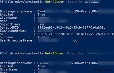 Get-ADUser:Tìm thông tin người dùng Active Directory với PowerShell 