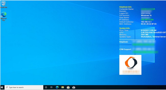 Hiển thị Thông tin Hệ thống trên Máy tính Windows với BgInfo 