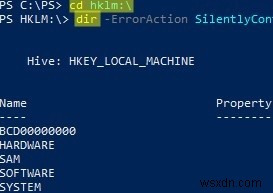 PowerShell:Lấy, sửa đổi, tạo và xóa các tham số hoặc khóa đăng ký 