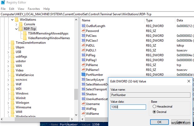 Thay đổi Cổng Máy tính Từ xa Mặc định (RDP) 3389 trong Windows 